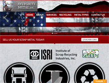 Tablet Screenshot of integritymetalinc.com